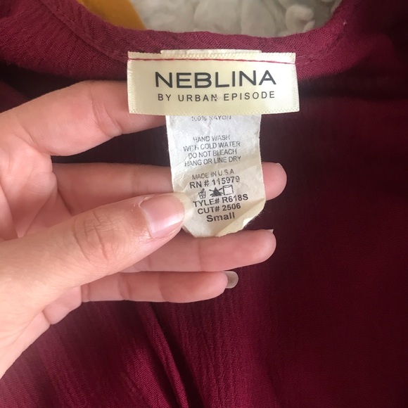 Burgundy Ruffle Romper - Picture 3 of 3